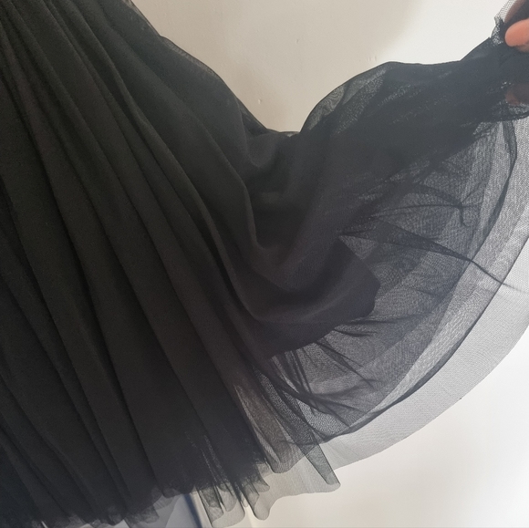 Womens black ballerina style dress - Picture 5 of 12